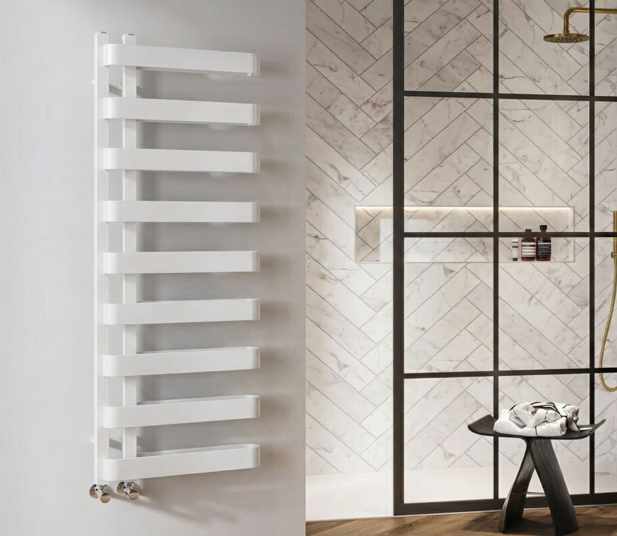 DQ Azura Designer Steel Towel Rail